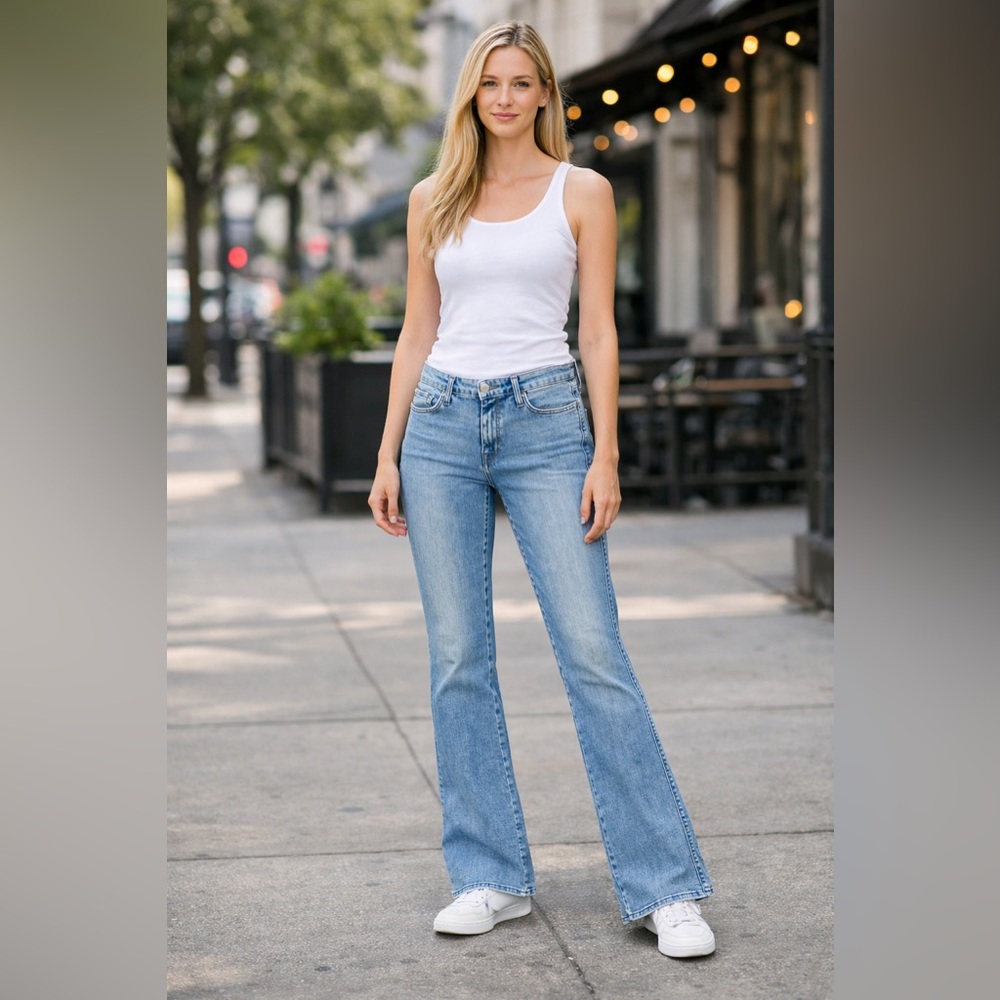 7 For All Mankind Light‎ Blue Flare Jeans